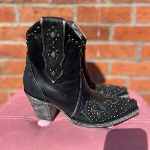 Old Gringo Studded Black Short Boot